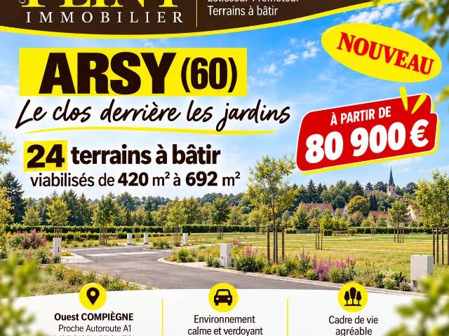 Terrain vente à Précy-sur-Oise, Oise