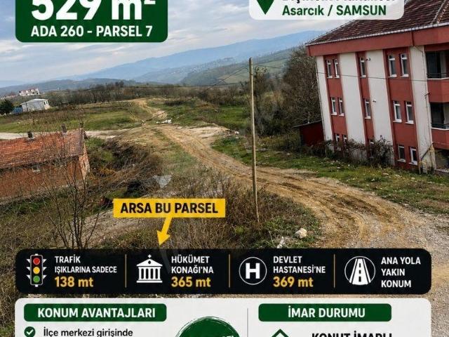 Asarcik, Samsun içerisinde satılık Arsa