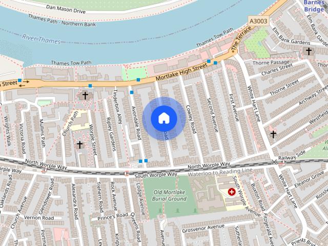 Apartment for rent in Mortlake, Greater London