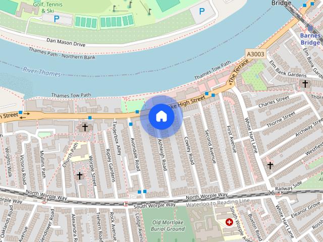 Apartment for rent in Mortlake, Greater London