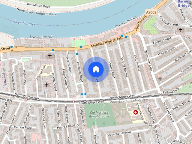 Apartment for rent in Mortlake, Greater London