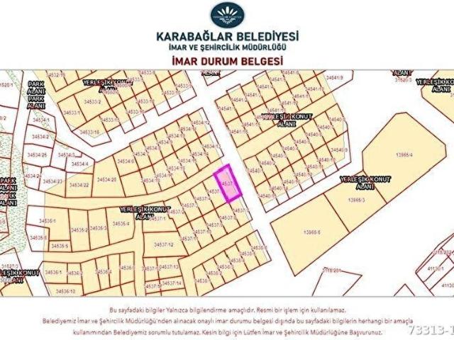 Maliyeciler Mahallesi, Karabağlar içerisinde satılık Arsa