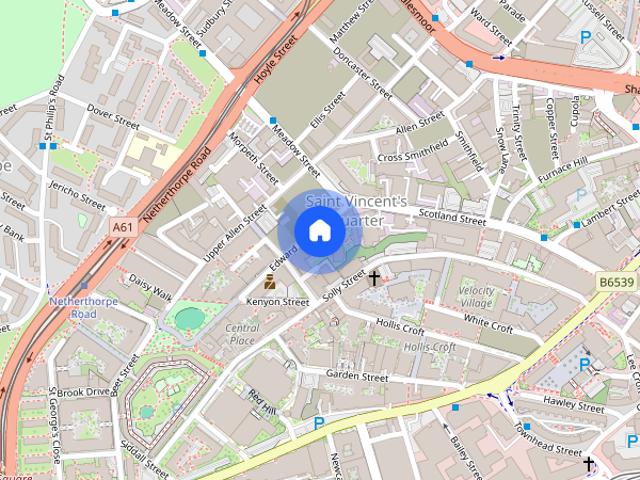 Apartment for rent in Saint Vincent's, Netherthorpe