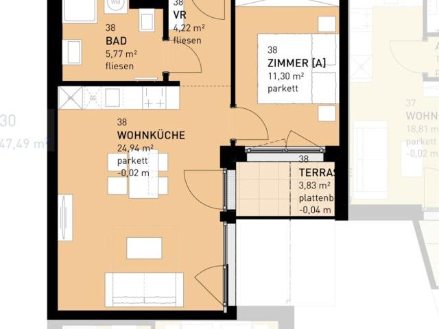 Wohnung mieten in Seestadt, Wien