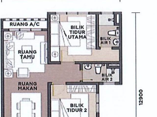 Apartment for rent in Tanjong Sepat, Selangor