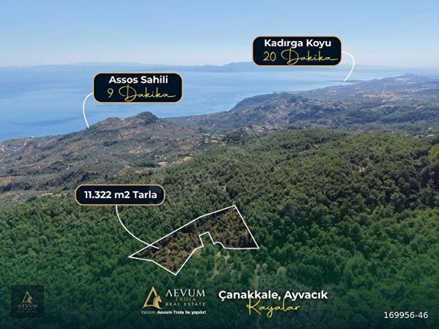 Kayalar, Ayvacık içerisinde satılık Arsa