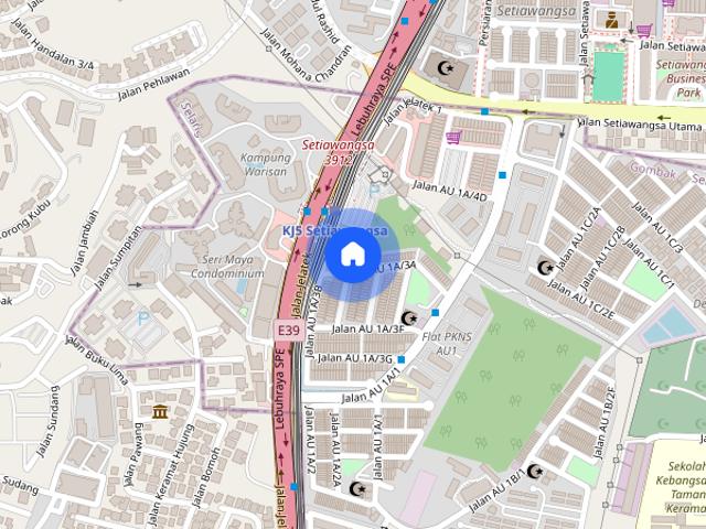 Apartment for rent in AU1, Majlis Perbandaran Ampang Jaya