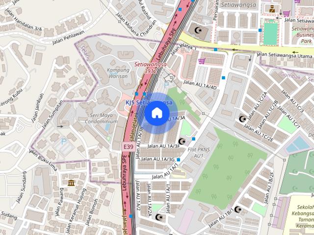 Apartment for rent in AU1, Majlis Perbandaran Ampang Jaya
