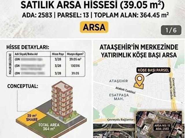 Ataşehir, İstanbul içerisinde satılık Arsa