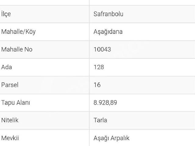 Safranbolu, Karabük içerisinde satılık Arsa
