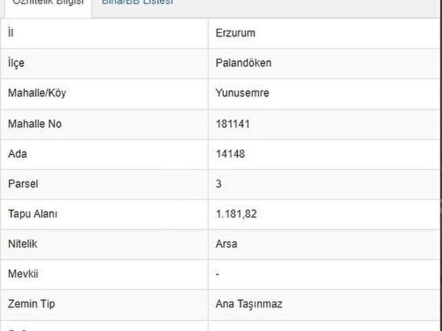 Erzurum, Palandöken içerisinde satılık Arsa