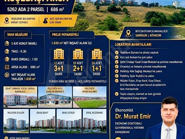 Atakum, Samsun içerisinde satılık Arsa
