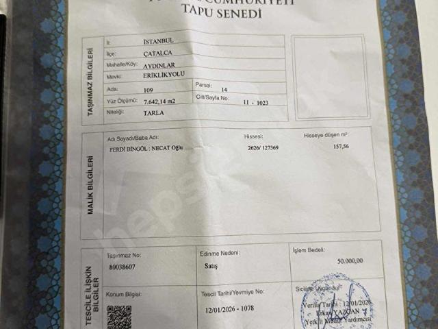 Çatalca, İstanbul içerisinde satılık mülk