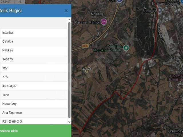 Çatalca, İstanbul içerisinde satılık Arsa