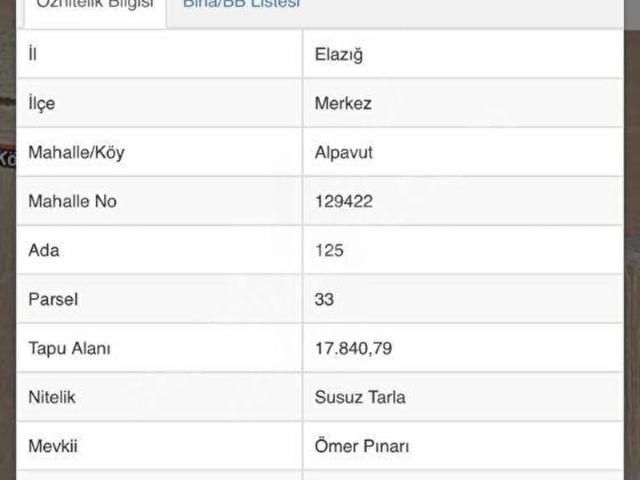 Elazığ Merkez, Elaziğ içerisinde satılık Arsa