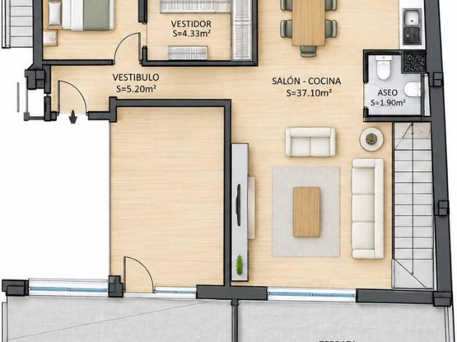 Ático en venta en Distrito 1, Albacete