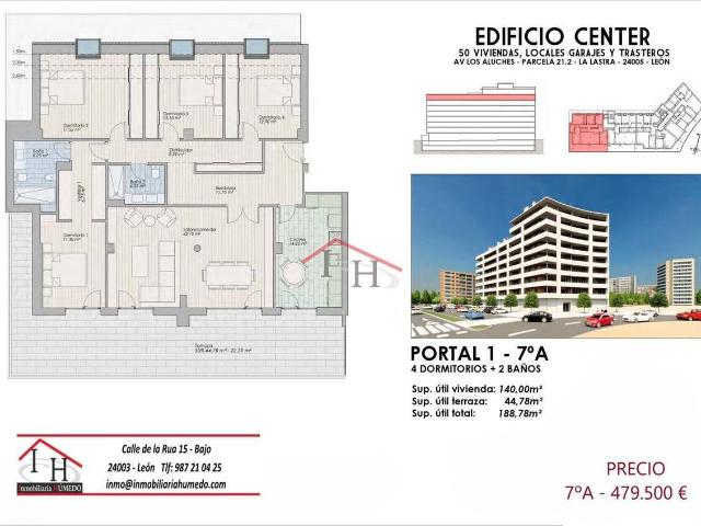 Ático en venta en León, Centro