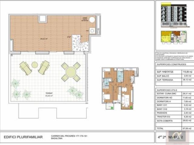 Ático en venta en Districte 5, Barcelonès