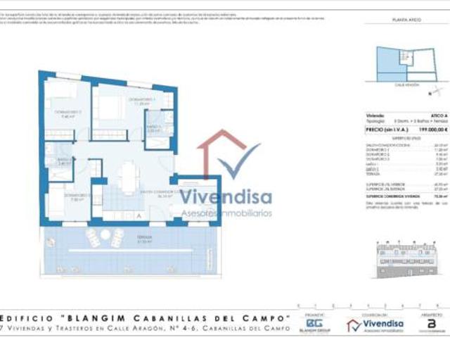 Ático en venta en Cabanillas Del Campo, Guadalajara