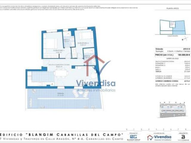 Ático en venta en Cabanillas Del Campo, Guadalajara