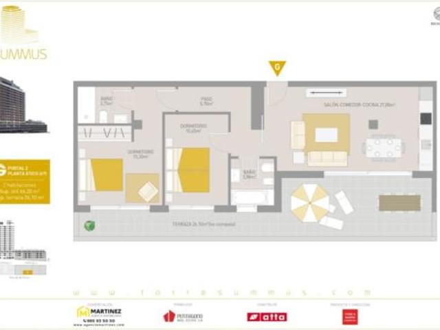 Ático en venta en Gijón, Asturias