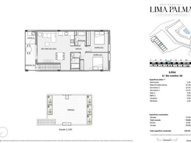 Ático en venta en es Coll d'en Rabassa, Palma