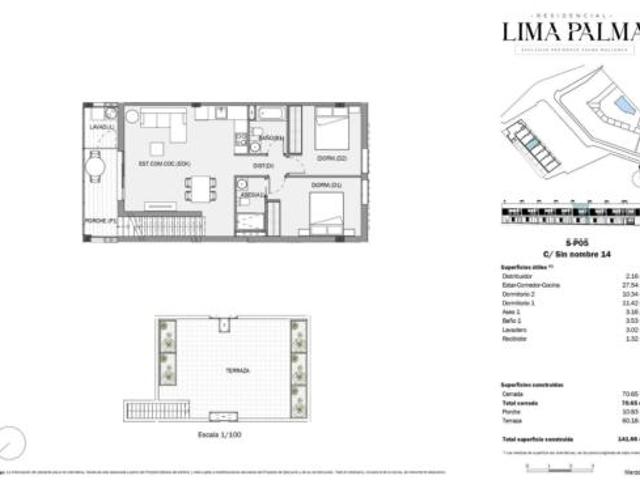 Ático en venta en es Coll d'en Rabassa, Palma