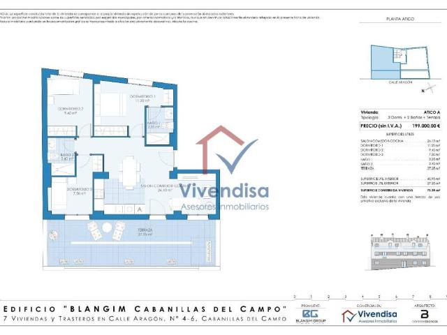 Ático en venta en Cabanillas Del Campo, Guadalajara