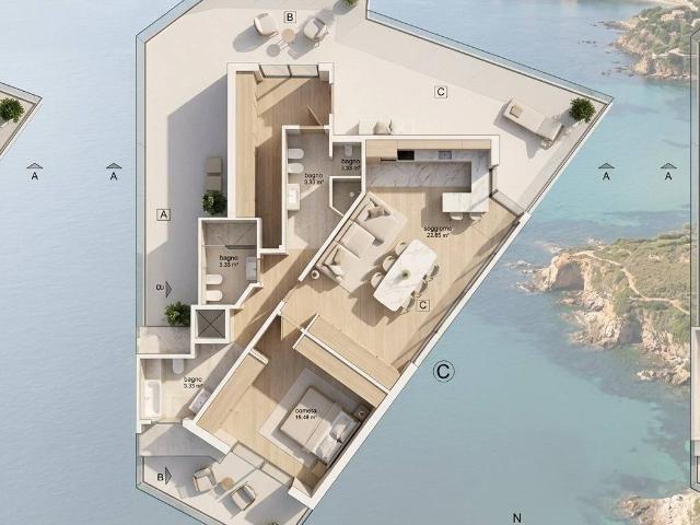 Attico in vendita a La Pietraia, Alghero
