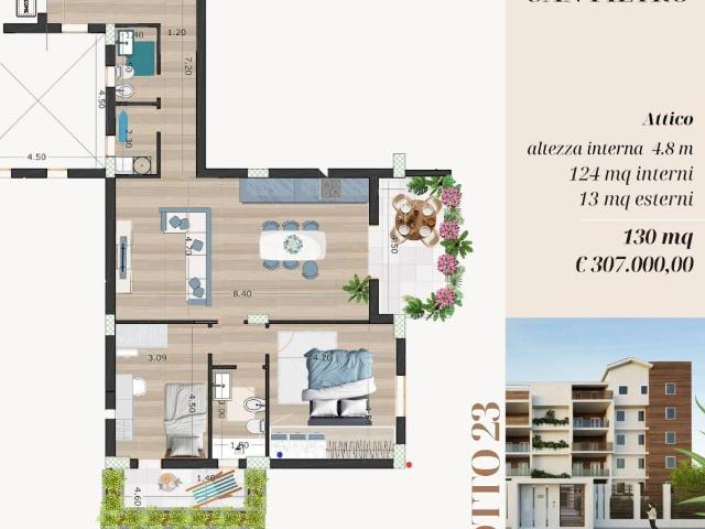 Attico in vendita a San Valentino, Andria