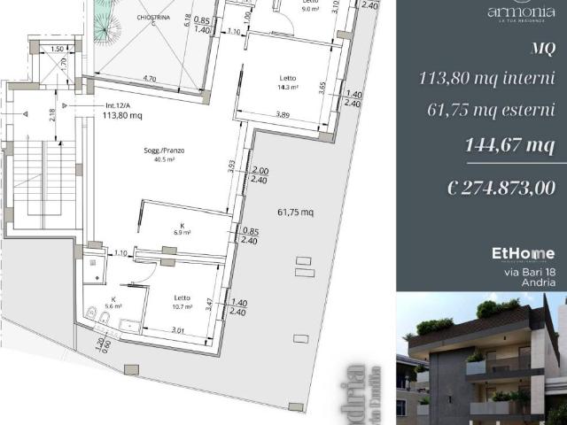 Attico in vendita a San Valentino, Andria