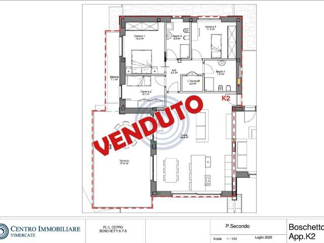Attico in vendita a Villanova, Bernareggio