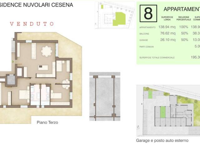 Attico in vendita a Unione dei comuni Valle del Savio, Cesenà
