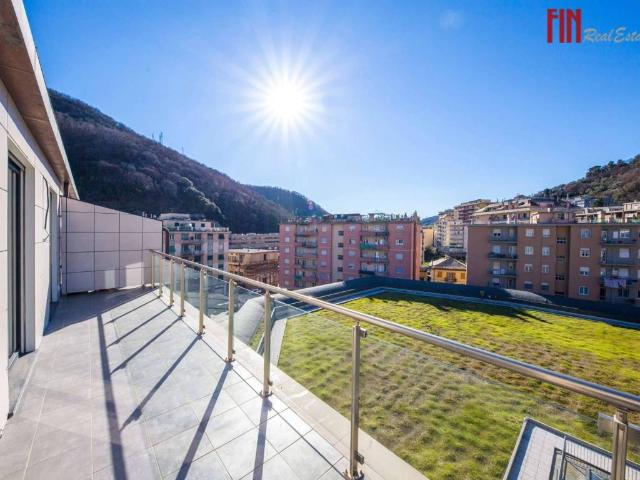 Attico in vendita a Molassana, Serra Riccò