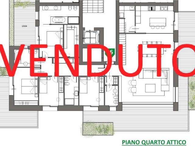 Attico in vendita a Monza, Borghetto