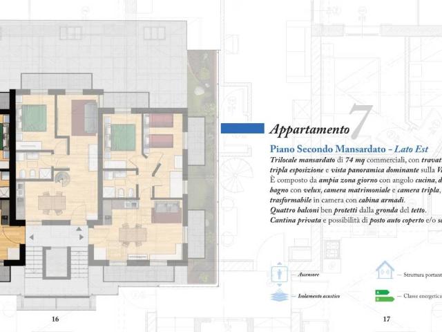 Attico in vendita a Comunità della Valle di Sole, Ossana