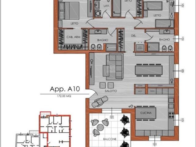 Attico in vendita a Piacenza, Reggio Emilia
