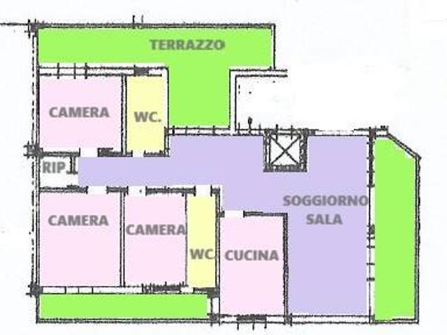Attico in vendita a Le Badie, Prato