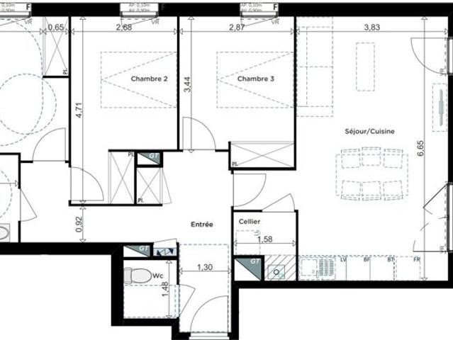 Appartement vente à Bordeaux, Bouliac
