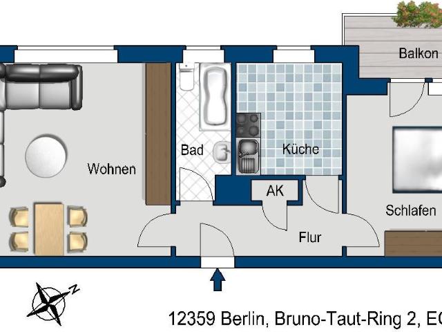 Apartment mieten in Britz, Berlin