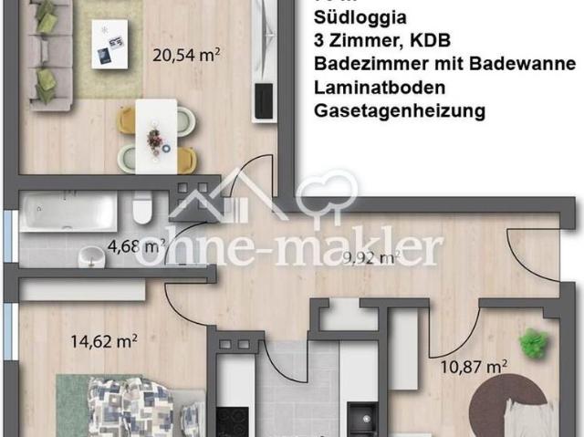 Apartment mieten in Wichlinghausen, Wuppertal