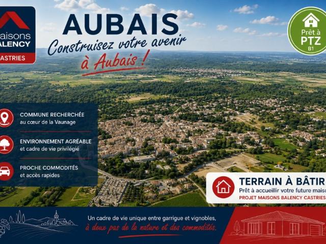 Terrain vente à Aubais, Gard