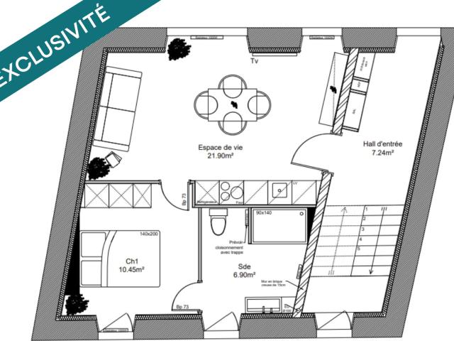 Appartement vente à Quimper, Bretagne