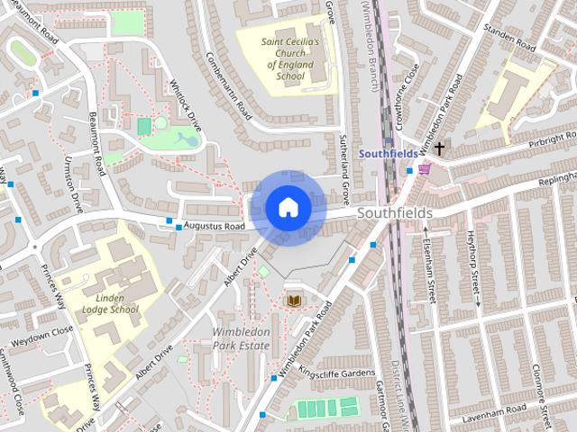 Apartment for rent in Southfields, Greater London