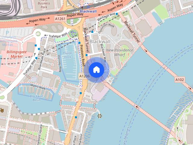 Apartment for rent in Blackwall, Greater London
