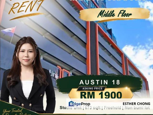 Condominium for rent in Taman Mount Austin Perdana, Johor Bahru