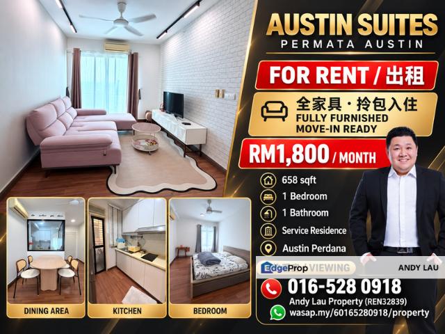 Condominium for rent in Taman Mount Austin Perdana, Johor Bahru