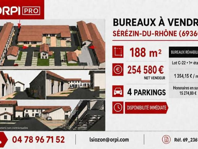 Bureau vente à Sérézin-du-Rhône, Rhône