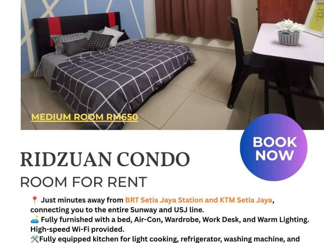 Room for rent in Petaling, Damansara Damai