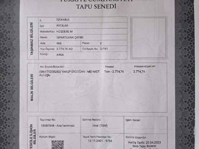 Avcilar, İstanbul içerisinde satılık Arsa
